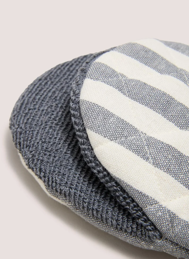 ماتلان Grey Striped Mini Mitts